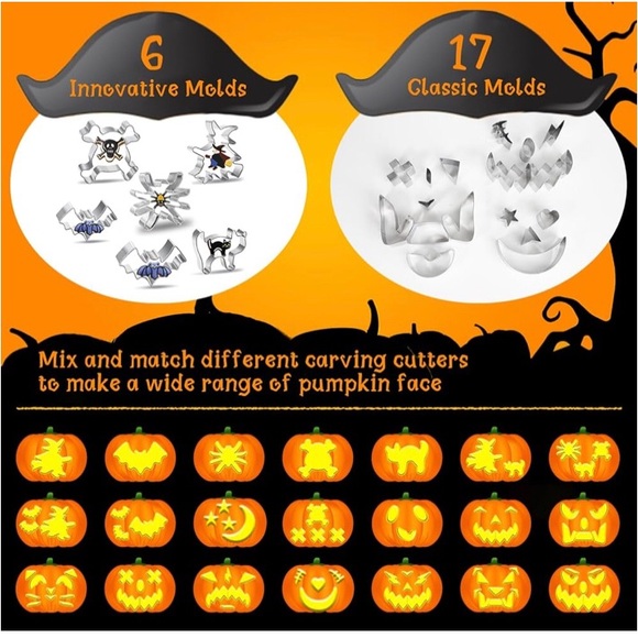 Halloween Pumpkin Carving Kit 
30Pcs - Picture 9 of 16